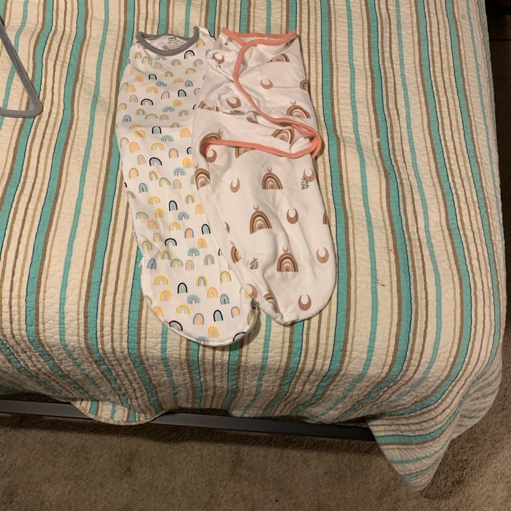 Nanit Baby Swaddle with Rainbow Design